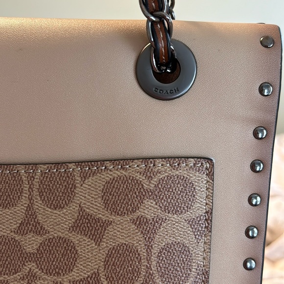 Coach Parker with Rivets Snakeskin - Picture 3 of 8